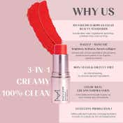 HOUSE OF MAKEUP Dab N Glow Easy-Blend Lip + Cheek Tint - Fiery Red (8 g)