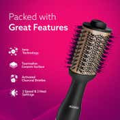 AGARO HV2179 Volumizer Hair Dryer - Gold and Black
