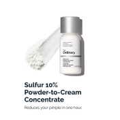 The Ordinary Sulfur 10% Powder-to-Cream Concentrate - Acne Spot Correction for Sensitive Skin (5 g)