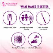 Majestique Soft Silicone Tongue Cleaner for Adults