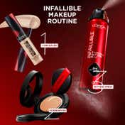 L'Oreal Paris Infallible Cushion Foundation 24Hr Full Coverage Glass-Skin Finish - ShadeN140 (11 g)