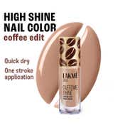 Lakme 9 to 5 Overtime Shine Nail Polish Coffee Edit - 07 Maple Macchiato (6 ml)