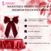Majestique Velvet Hair Bow with Antique Brooch - Wine Red