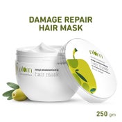 Plum Olive & Macadamia mega moisturizing hair mask Repairs Damage|Smoothens Hair|Dry Hair (250ml)