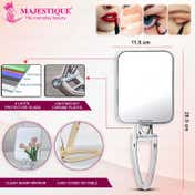 Majestique Foldable Handheld Makeup Mirror