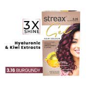 Streax Gel Hair Color for Women - Burgundy 3.16 (150 ml)