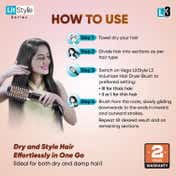 Vega Litstyle L3 Volumizer Hair Blow Dryer Brush with 3 Heat-2 Speed Settings (VHSD-03)