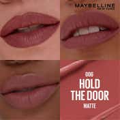 Maybelline New York Serum Lipstick (Matte) 8Hr Hydration + one-swipe bold color - 006 Hold the Door (4.5g)