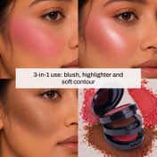 Power Beauty Super Stack 3-in-1 Cheek Velvet Tint - 07 Coral, 08 Shimmer Peach, 09 Shimmer Pink (15 g)