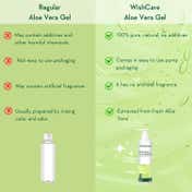 WishCare Pure and Natural Aloe Vera Gel for Face and Hair Hydrates & Moisturizes Skin (200 ml)