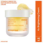 Innisfree Vitamin C Green Tea Brightening Cream –  Evens Skin Tone (50 ml)