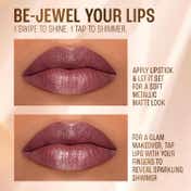 Lakme Be-Jewel Shimmer Lip Liquid with Ceramides, Luminous Matte Finish - 301 Iced Espresso (3.5 ml)