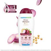 Mamaearth Onion Shampoo with Plant Keratin for Hair Fall Control (180 ml) For Men & Women