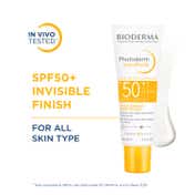 Bioderma Photoderm Aquafluide SPF 50+ PA++++ Invisible Sunscreen for All Skin Types, In Vivo Tested (40ml)