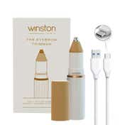 WINSTON Rechargeable Battery Operated Eyebrow Trimmer - White (1 pc)