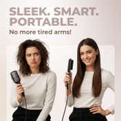 Tash Hair Glide Connect Hair Straightener Brush with 11 Temperature Settings