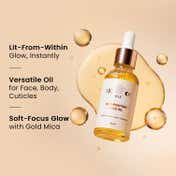 BiE Illuminating Face Oil with Kumkumadi Oil, Squalane, Licorice for Glowing Skin (10 ml)