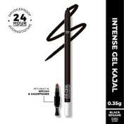 FAE BEAUTY Eye-Deal Intense Gel Kajal With Sharpener & Fine Bristle Brush Shade - Black Sesame (0.35 g)