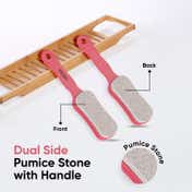 Vega Double Sided Pumice Stone with Handle for Dead Skin & Callus Remover (PD-24)