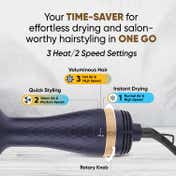 Vega Pro Volumizer Hair Blow Dryer Brush with 3 Heat-2 Speed Settings (1200W, VHSD-02)