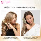 Majestique Golden Antistatic Hair Brush Set (2 pcs)