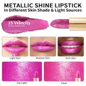 Oulac Metallic Shine Lipstick - 15-Velocity (4.3 g)