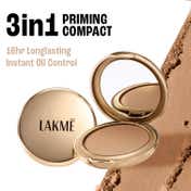 Lakme Powerplay Priming Powder Foundation 3-in-1 Lasting Matte Dry-Oily Skin - Honey Dew (9 g)