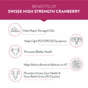 Swisse High Strength Cranberry for PCOS, PCOD & UTI - 25000mg Cranberry Extract (30 Tablets)