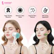 Majestique Face Cleansing Brush & Jade Roller Set (2 pcs)