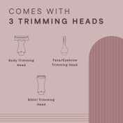 WINSTON Electric Cordless 3 In 1 Body Bikini Eyebrow Trimmer Shaver 42W - Silver (1 pc)