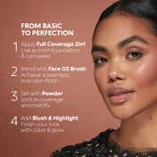 KIKO Milano Full Coverage 2-In-1 Foundation & Concealer - WR15 Warm Rose (25 ml)