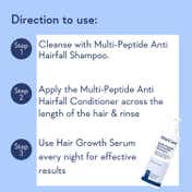 WishCare Multi Peptide Anti Hairfall Shampoo with Rosemary Boosts Hair Growth (250 ml)