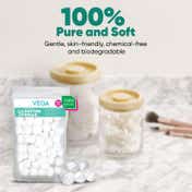 Vega Cotton Balls for Makeup Remover, Multi Purpose Use CB-01 (50 pcs)