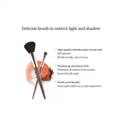 Allure Chocolate Brown Makeup Brush Set - (4Pcs)