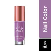 Lakme 9 to 5 Primer + Gloss Nail Color - Lilac Link (6 ml)