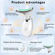 SEMINO Neck Face Firming Wrinkle Removal Tool Skin Lift Device - White