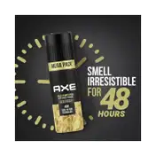 AXE Gold Temptation 48H Dual Action Technology Deodorant Body Spray For Men (215ml)