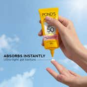 Pond's Sun Miracle with SPF 50 Ultra Light Gel Sunscreen for Radiant Skin (50 g)