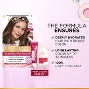 LOreal Paris New Excellence Creme Hair Color Hyaluronic Acid, 6.13 Golden Brown, (100gm + 72ml)