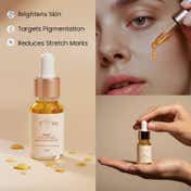 BiE Halo Saffron Face Oil - Brightens Skin,Targets Pigmentation & Wrinkles (10 ml)
