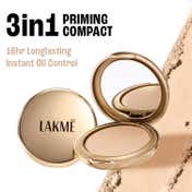 Lakme Powerplay Priming Powder Foundation 3-in-1 Lasting Matte Dry-Oily Skin - Natural Light (9 g)