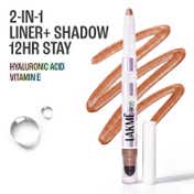 Lakme 9To5 Hya Glam Liner + Shadow Eye Duo With Hyaluronic Acid & Vitamin E - Blushed Gold (1.8 g)