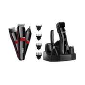 Beardo Chrome Beast Grooming Kit Black & APE-X 3-In-1 Multipurpose Trimmer - Black & Red Combo