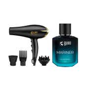 Beardo Studio Professional Tornado Hair Dryer 2000 W for Men & Mariner Eau De Parfum Combo