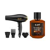Beardo Studio Professional Tornado Hair Dryer 2000 W4 & Whisky Smoke Bourbon Eau De Parfum Combo