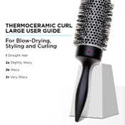Denman Large Hot Curl Brush 48mm D76 - Black & White