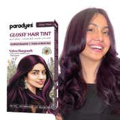 Paradyes Semi-Permanent Glossy Hair Tint Cream Color - Velvet Burgundy (160 g)