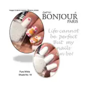Bonjour Paris Coat Me Satin Matte Nail Polish - 19 Pure White (9 ml)