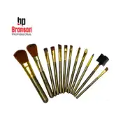 Bronson Professional Mini Makeup Brush Set with Storage Box (12 pcs)