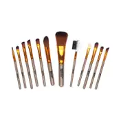 Bronson Professional Mini Makeup Brush Set with Storage Box (12 pcs)